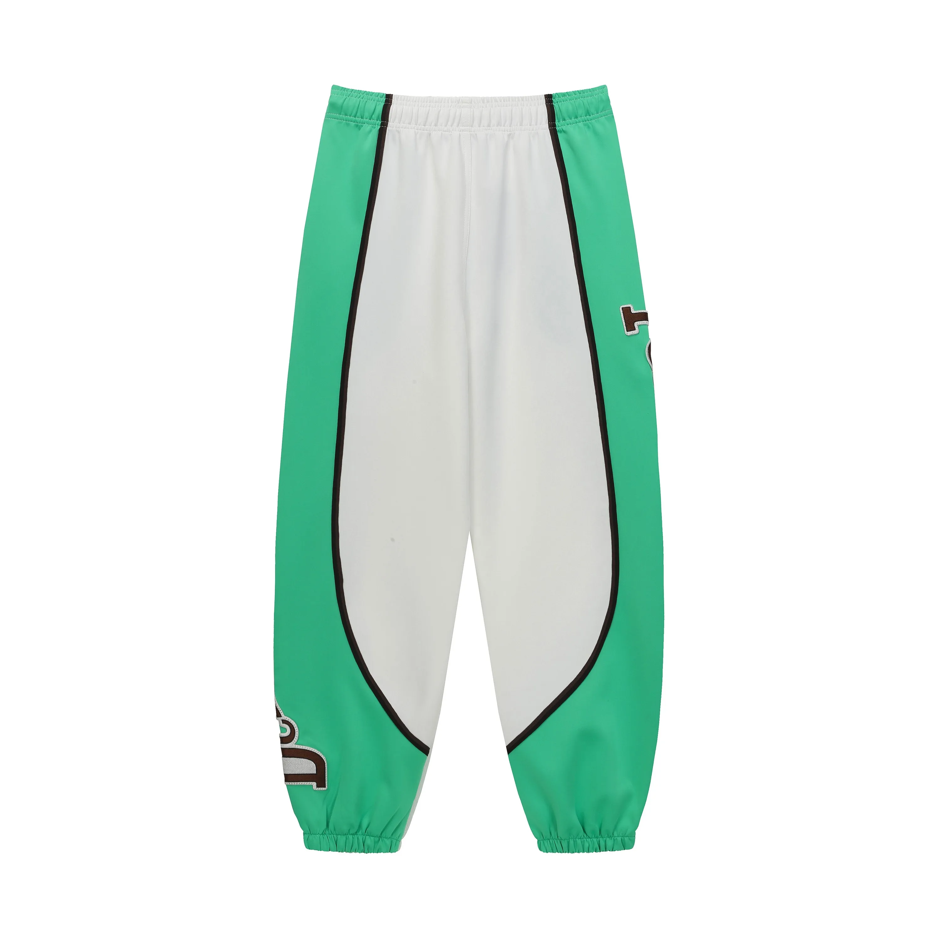 P140 8808# DENIM TEARS Kapok European and American trendy brand high-quality air layer casual pants suit. Fabric weighs 320 grams. Threads are customized and dyed in the same color. Color Gray Green Size S-XL